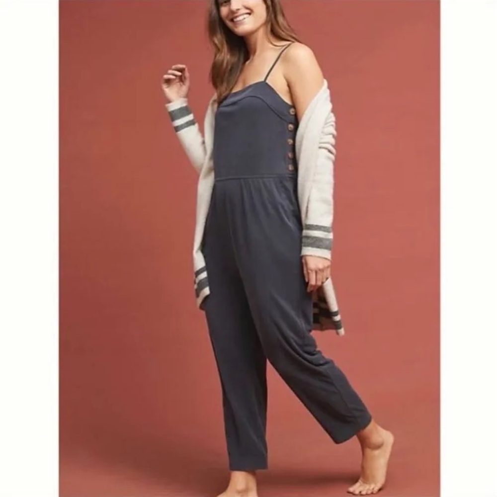 Charcoal Grey Spaghetti Strap Jumpsuit size like new